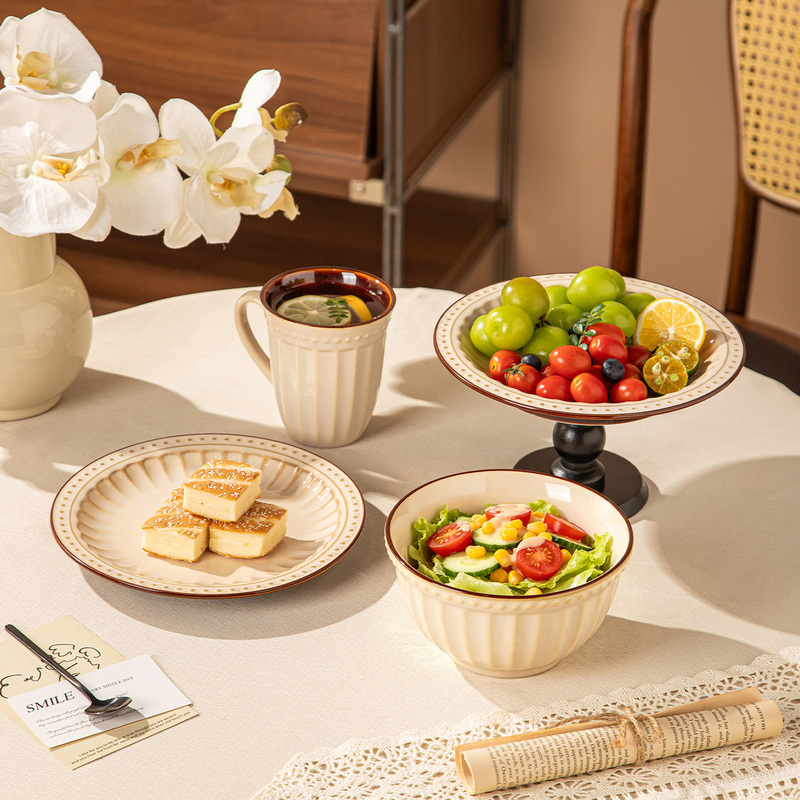 Exquisite Afternoon Tea Tableware, High-End Fruit Plate, Dessert Plate, British-Style One-Person Dining Set, High-End Afternoon Tea Ceramic Tableware Exquisite Afternoon Tea Tableware, High-End Fruit Plate, Dessert Plate, British-Style One-Person Dining Set, High-End Afternoon Tea Ceramic Tableware