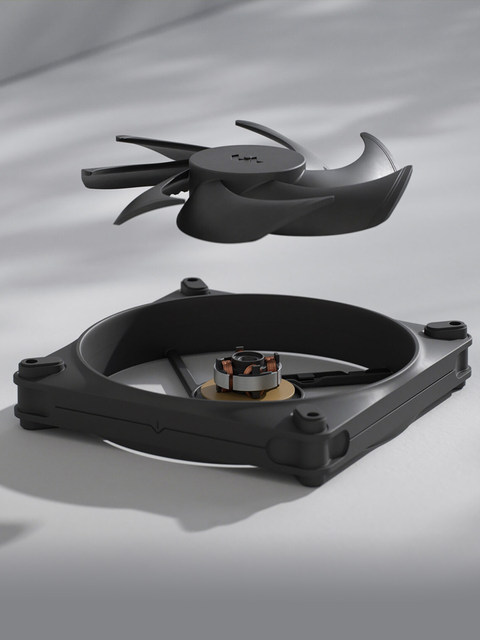 Fractal technology Momentum series cooling fan 1214cm LCP blade second generation ARGB light ring FDB bearing