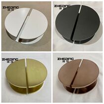 Simple semicircular tempered glass door handle Custom solid wood door handle Rose gold hotel facade handle