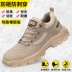 Labor protection shoes for men in winter, anti-smash and anti-puncture, old protection belt steel plate work shoes, welding site insulation, light and safe 