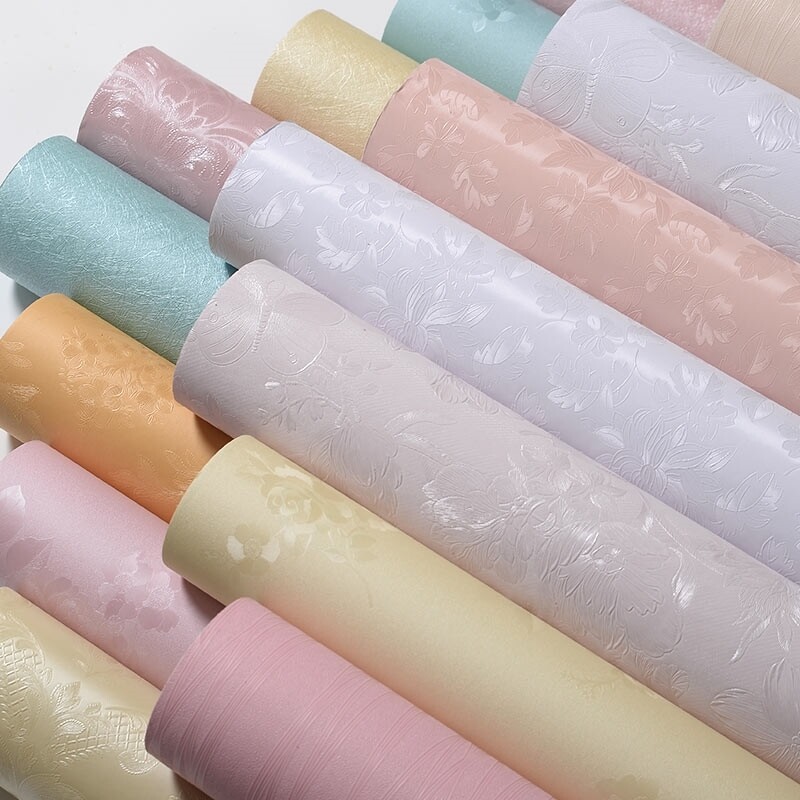 Wallpaper self-adhesive bedroom cozy 10 m long 60 cm waterproof dorm room renovated living room background wall Decorative Wallpaper