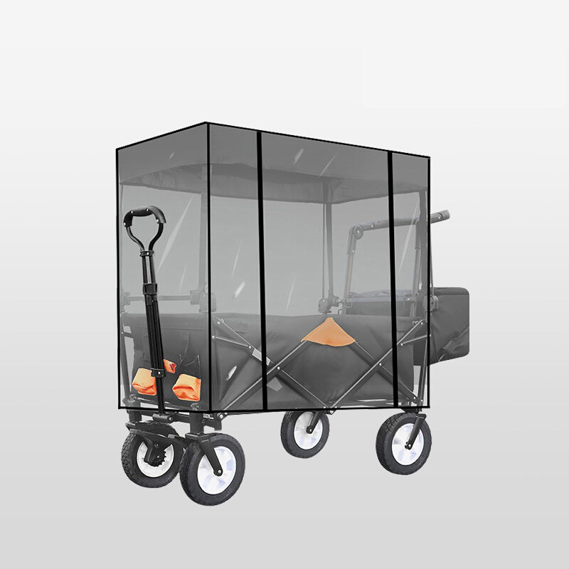 Outdoor mosquito insect net portable removable camping picnic cart shield trailer shield