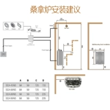SAWO/XIU 304 ОТВЕТСТВЕННАЯ СТАЛЬНАЯ СТАЛЬНАЯ Управление Sauna Sauna Randate Swap Saunades Drol Hous