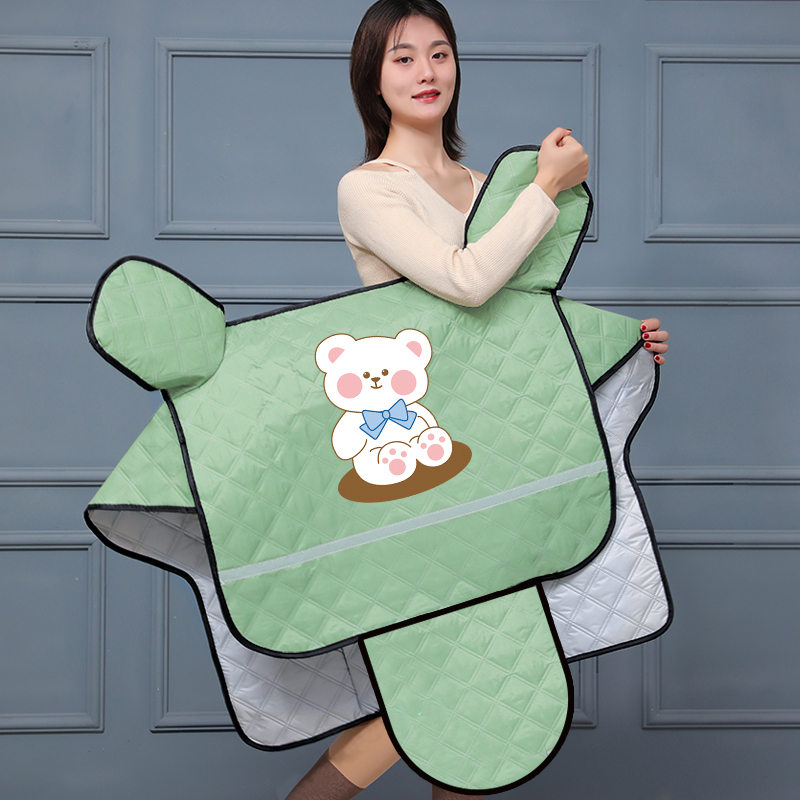 Summer electric car windshield is sun-shading sunscreen battery car windshield green thin four seasons general waterproof rain