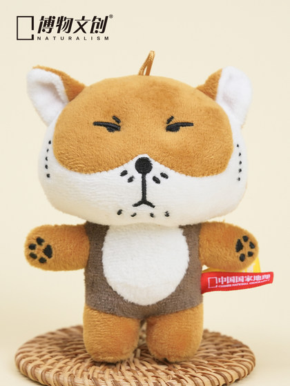 中国国家地理博物文创藏狐狐主任狐闹毛绒娃娃玩偶 无穷小亮周边