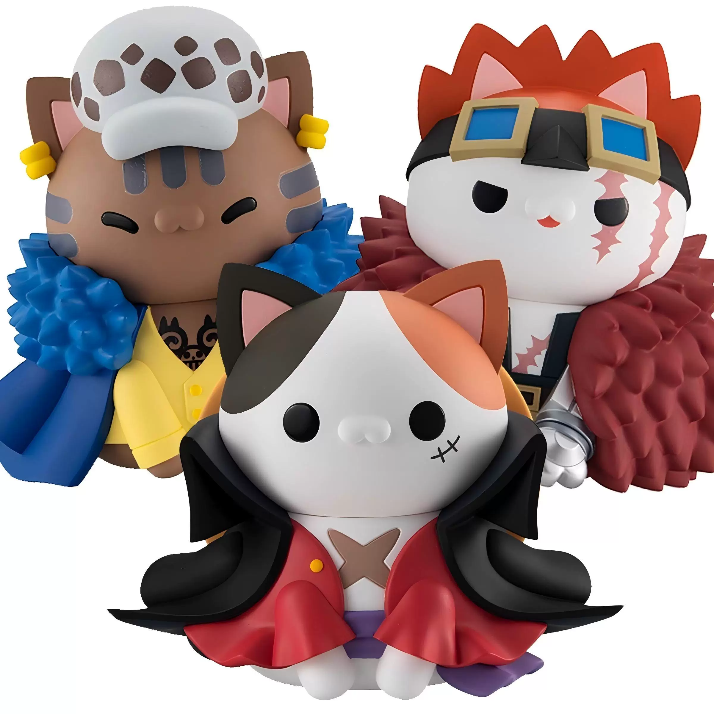 MH МегаХаус ОдинКуск One Piece Лuffy Кид Лоу Большой Кот Гигапц Meow Meow Модель
