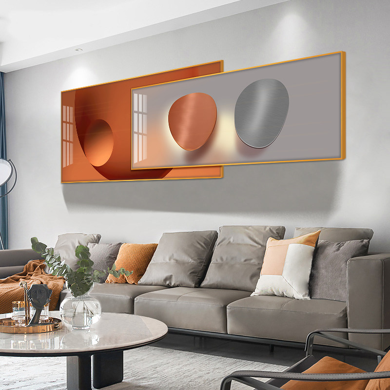 Atmospheric Superposition Painting Modern Brief Living Room Decoration Painting Light Extravagant Sofa Background Wall Hanging Painting Creative Abstract Mural Painting