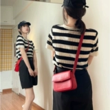 Оригинальная ретро брендовая сумка на одно плечо, красная сумка через плечо, изысканный стиль