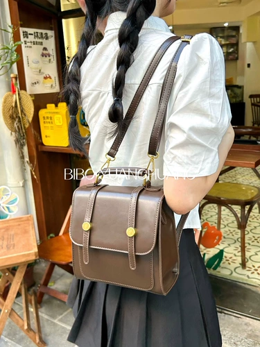 Самостоятельная ниша Американская ретро -пряжка кросс -по -прежнему мессенджером оксфордская сумка Британские прилежные ученики три вида магистральных школьных женщин