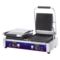 Pressure plate griddle commercial Panini electromechanical hot plate electric griddle single head double head sandwich barbecue steak press