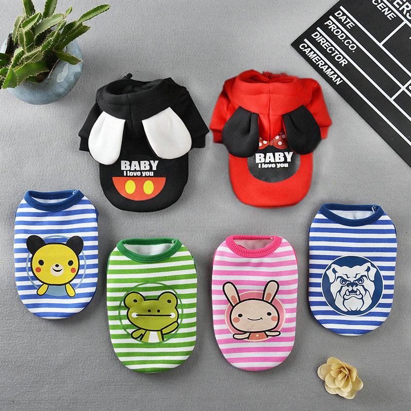 Milk dog teacup deer dog puppy autumn and winter chihuahua teddy bear bomei vest cat dog clothes