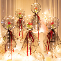 Engagement Coursemarriage Wedding Wedding Wedding Wedding House Decoration Scene Arrangement Sue White Balloon Creative Romantic Rose Polo Ball