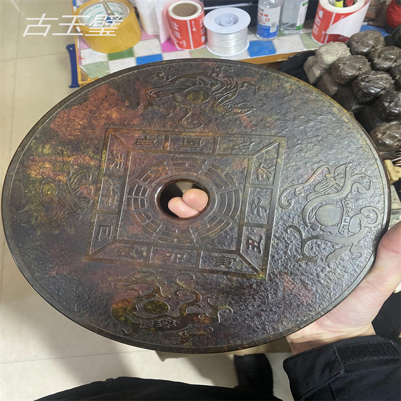 Green Dragon White Tiger Jade Bi Imitation Ancient West Zhou and Tian Xiu Yuu Tai Yuki Jade Wall Four Gods Swing Piece Pendant Jade jade jade