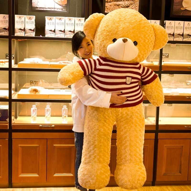 Кукла Hug bear, свитер, очень большой плюшевый мишка, плюшевая игрушка, тряпичная кукла, женская большая подушка, праздничный подарок