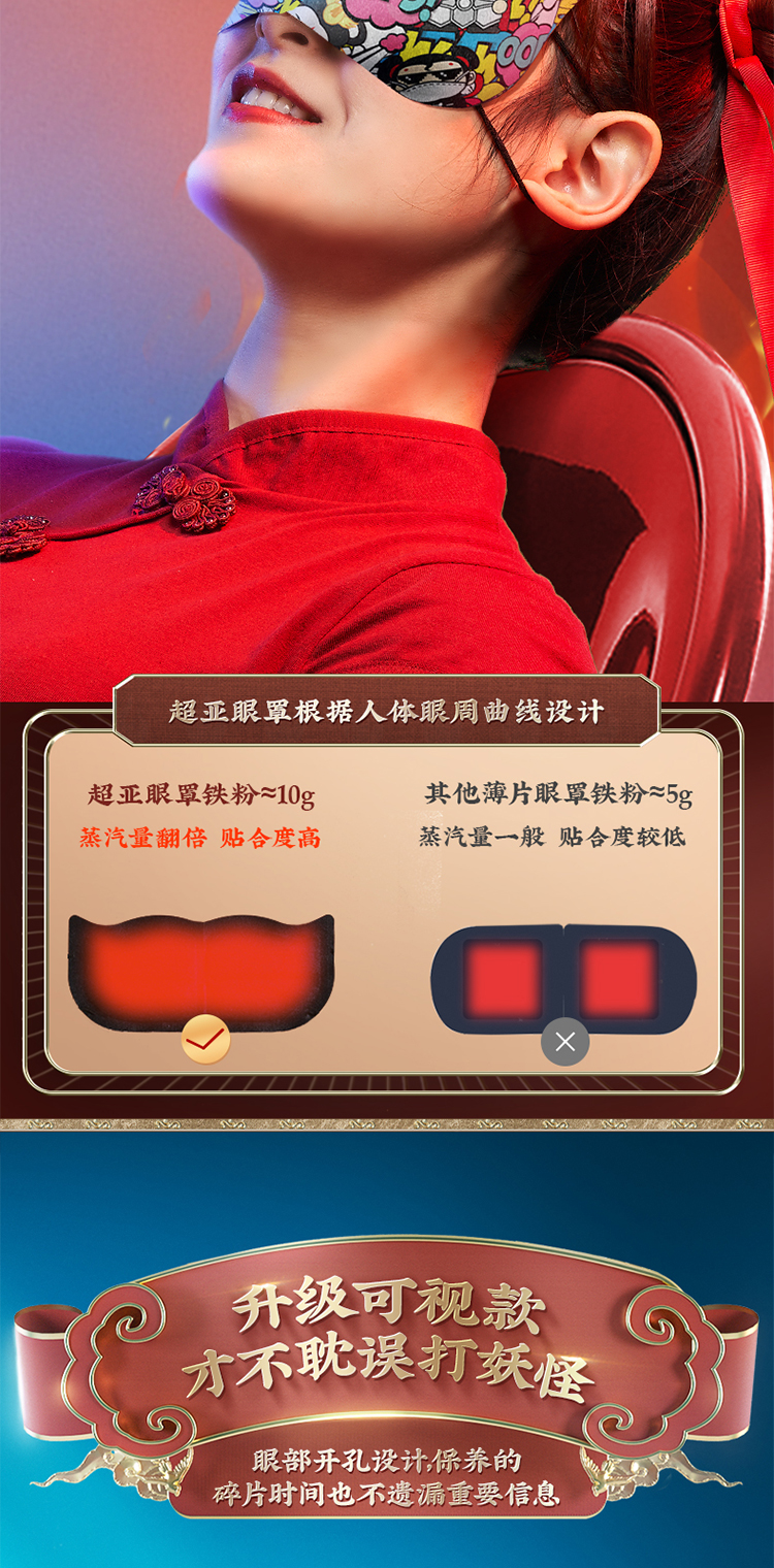 超亚x天宫商殿联名 蒸汽眼罩 30片 图6