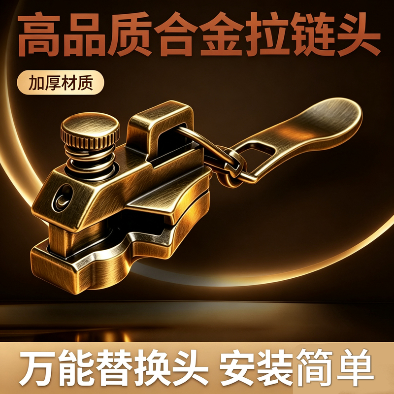 Universal Replacement Alloy Zipper, Thickened, Suitable for Clothes, Bags, Backpacks, Pants, Zipper Repair Parts, Durable for Home Use