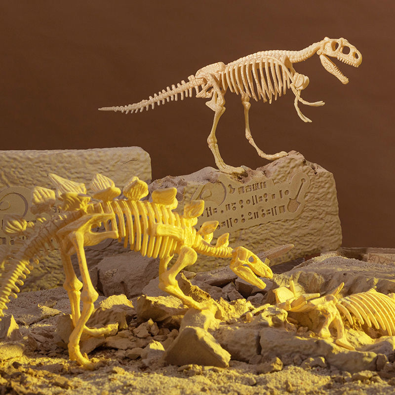 Children handmade Puzzle Boy Birthday Gift Toy Creative Archaeological Excavation Dinosaur Handmade Diy material