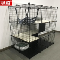 Multi-cat cat cage Large free space Double layer Three-layer special price removable Japanese-style large strong household indoor