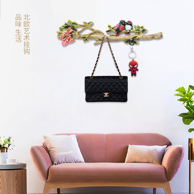 Creative Decoration Wall Hung Hanger Hanger Wall Hanging Hook Wall Shelf Xuan Guan Key Doorway Nordic Art Hooks On The Wall