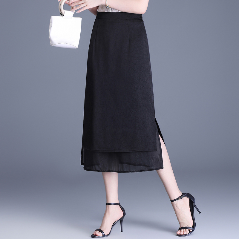 Shengyu Bamboo Women's Clothing Clearance Discount Silk Midi Skirt Women's Mulberry Silk Straight Skirt 2026 Summer New A-Line Skirt Shengyu Bamboo Women's Clothing Clearance Discount Silk Midi Skirt Women's Mulberry Silk Straight Skirt 2026 Summer New A-Line Skirt