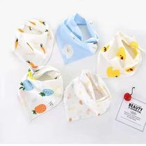 Baby saliva towels for men and women triangle towels pure cotton waterproof newborn products childrens bibs with double snaps and breathable