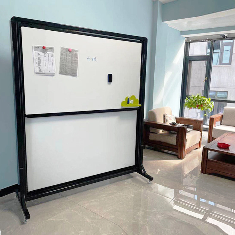 Koon Mobile Bracket Can Lift Large Whiteboard Green Board Blackboard Activity School Kindergarten Watch Board Upscale Writing Teaching Training Office Bifacial Magnetism Thickened Floor Meeting Room Propaganda