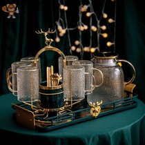 Nordic cup set home light luxury high temperature cold kettle glass tea set living room tea cup drinking cup