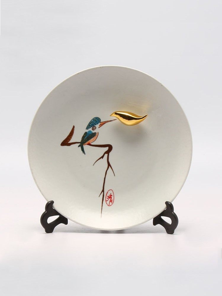 New Chinese Zen soft decoration ceramic craft hotel model room home living room TV cabinet porch ornaments