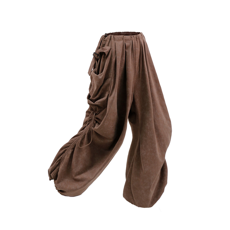 Relabel('Label) Tie-Dye Pants with Adjustable Pleats at the Cuffs for a Loose and Drapey Street Casual Look Relabel('Label) Tie-Dye Pants with Adjustable Pleats at the Cuffs for a Loose and Drapey Street Casual Look