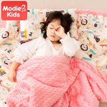 Childrens quilt Autumn and winter kindergarten quilt Winter quilt thick cotton four-season universal baby quilt Autumn and winter single quilt