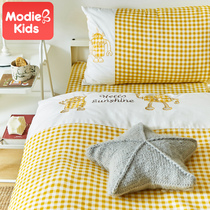 Simple cotton four-piece set of student dormitory cotton three-piece set of quilt cover sheets quilt cover 1 5-meter double bed bedding