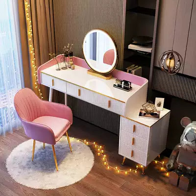 Nordic dressing table bedroom small apartment Net red ins cosmetic table multi-functional storage cabinet one modern and simple