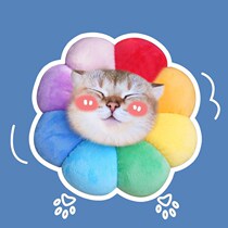 Cat ball head ring blue collar dog neck pet sterilization anti-licking anti-catch ring baby anti-bite