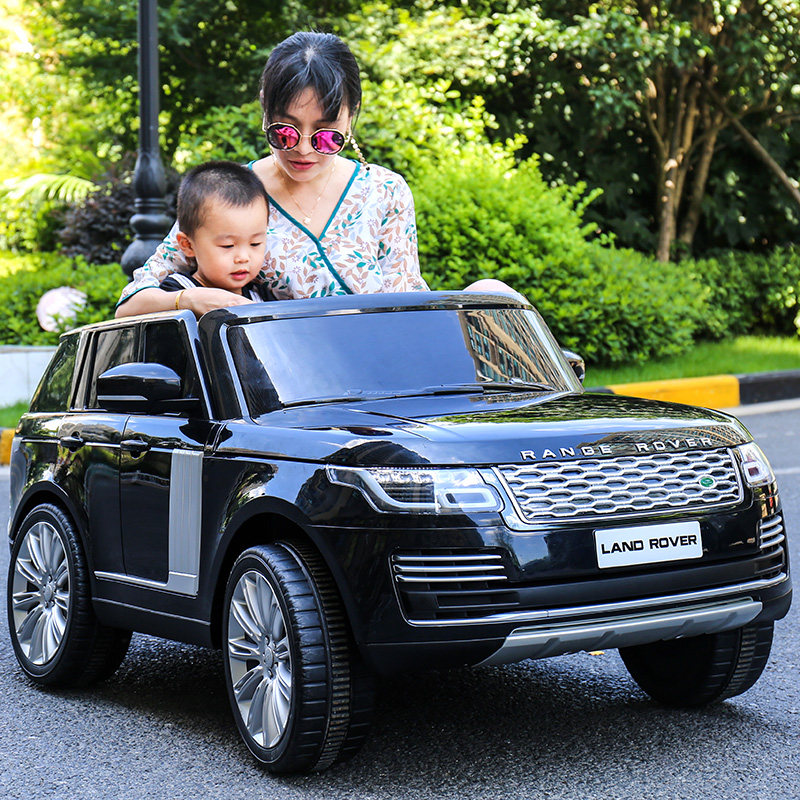 Genuine Land Rover children's electric car four-wheel remote control children's toy car four-wheel drive can sit adult double seat