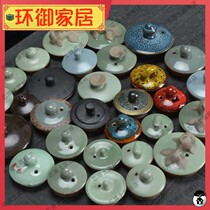Tea cup lid white porcelain pot lid ceramic teapot lid Ru kiln Gothic kiln Coggeot accessories Zero fit universal small midsize lid