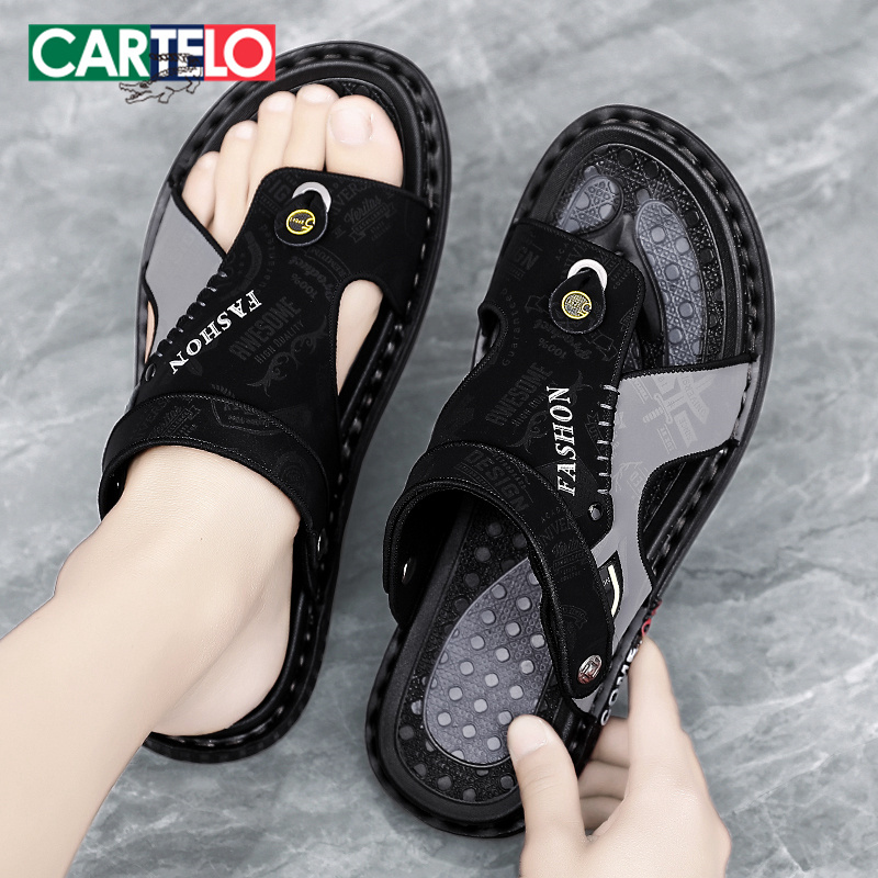 Cardile Crocodile Sandals for Men, Summer 2026 New Model, Dual-Purpose Driving Sandals, Outdoor Wear, Beach Flip-Flops