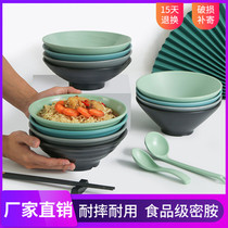 In red tableware melamine noodle noodle noodle commercially created plastic spicy bowl soup bowl rice bowl
