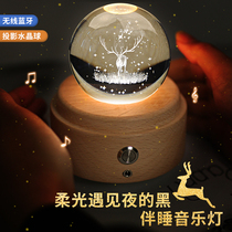 Elk crystal ball ball Dream Music Box birthday gift girlfriends Valentines Day Valentines Day