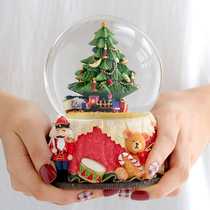 Christmas gift Nutcracker music box crystal ball music box little girl birthday girl girlfriend child