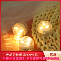 Electronic mini LED colorful waterproof lamp handmade DIY unplugged decorative lamp flashing multi-color lamp bead button battery