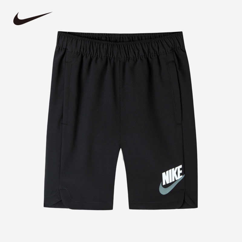 Nike【Same Style as in Shopping Malls】Nike Children's Short-Sleeved Shorts for Boys and Girls, New Summer Outdoor Sports Breathable Shorts