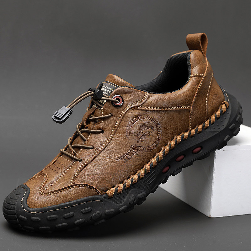 Немецкая обувь camel dynamic tooling shoes, мужская весенняя мужская кожаная повседневная кожаная обувь для путешествий, походов, уличная походная обувь Изображение 1