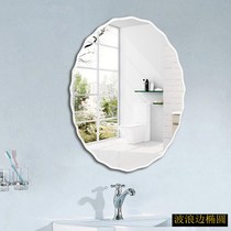 Beauty salon decorative mirror European bedroom room living room mirror paste round Wall self-adhesive dressing mirror large