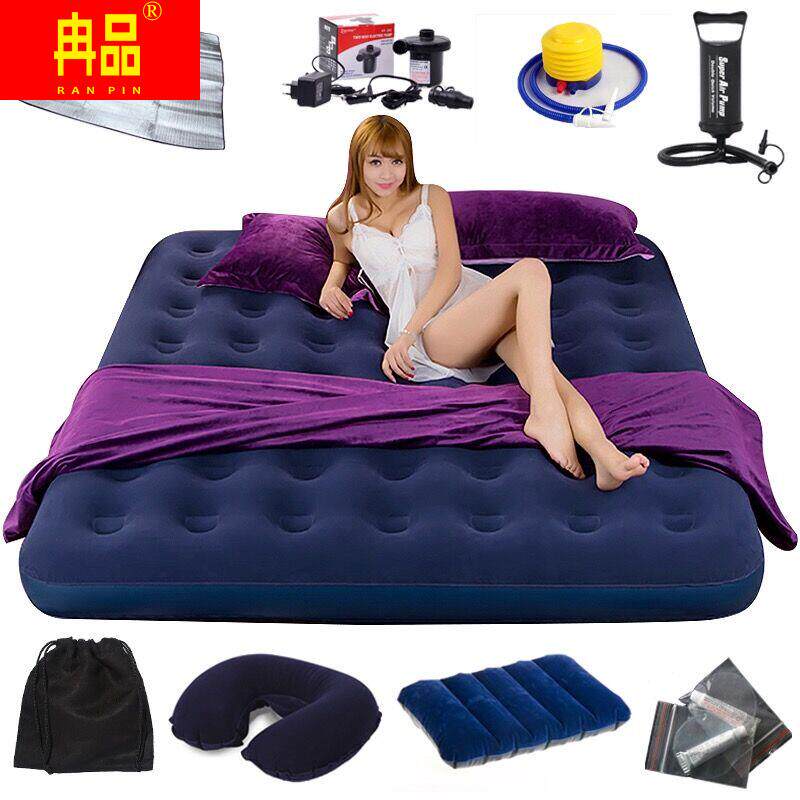 (Air Leakage Pack Withdrawal) Double domestic air cushion bed Enlarged Inflatable Bed Single Inflatable Mattress Outdoor Travel Bed-Taobao
