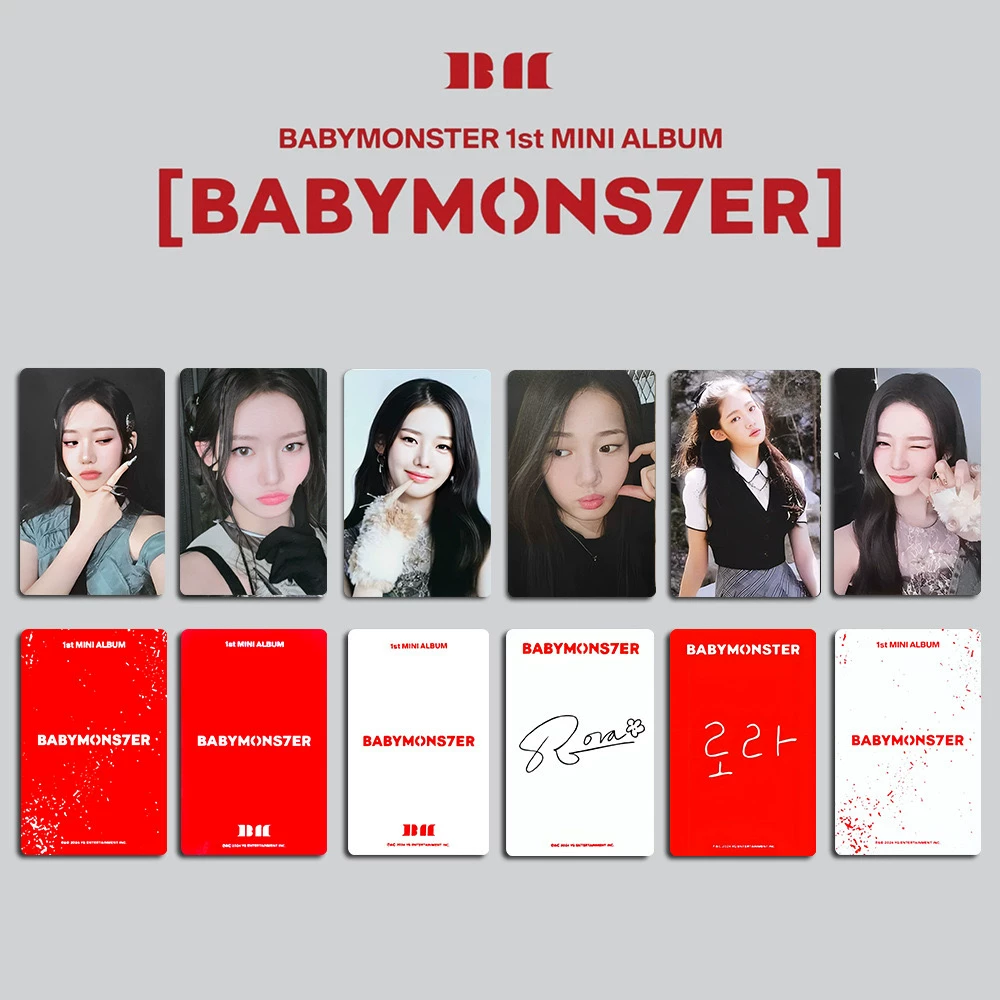 BABYMONSTER окружающая маленькая карта BABYMONS7ER случайная карта AHyeon Zheng Yaxian Jiao