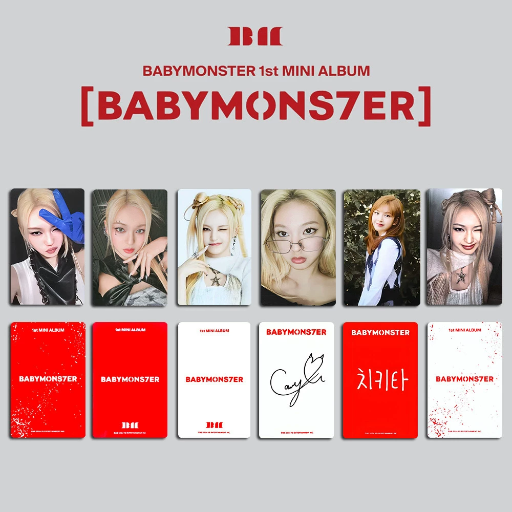 BABYMONSTER окружающая маленькая карта BABYMONS7ER случайная карта AHyeon Zheng Yaxian Jiao