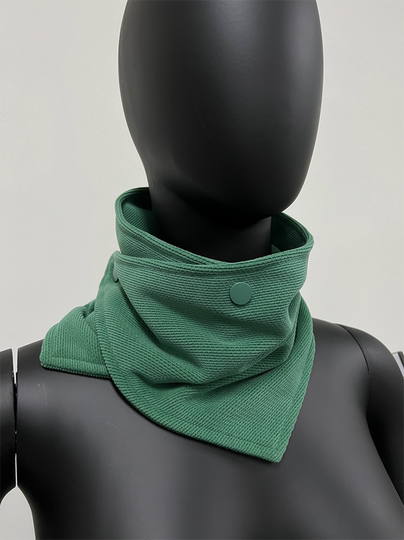 Rever React | Multi-Shaped Snap-Button Scarf, Waffle Scarf, Shawl, Autumn and Winter Layering, Windproof, Multi-Color