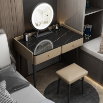 Light Extravagant Economy Type Assembly Storage Drawer Makeup Bench Dresser With LED Makeup Mirror HD Carbonin Steel Feet