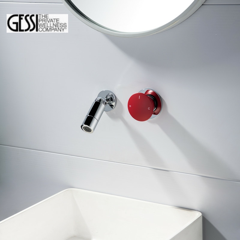 Gessi All-Copper Concealed Wall-Mounted Basin Faucet Bathroom Hot and Cold Water Minimalist Hidden Pre-Embedded Faucet Gessi All-Copper Concealed Wall-Mounted Basin Faucet Bathroom Hot and Cold Water Minimalist Hidden Pre-Embedded Faucet