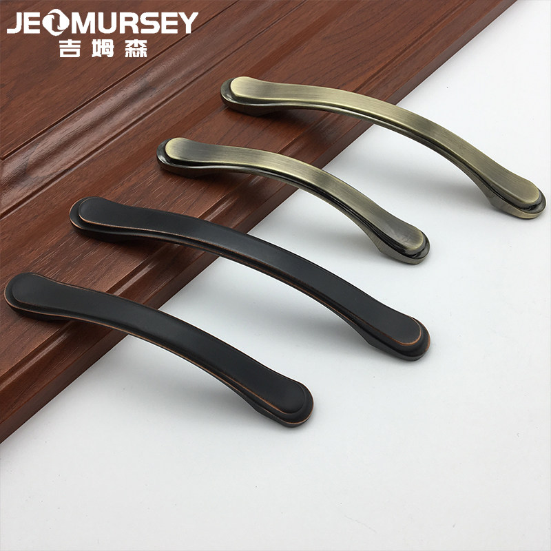 Nordic cabinet drawer drawer handle black wardrobe door handle modern minimal wardrobe kitchen cabinet handle